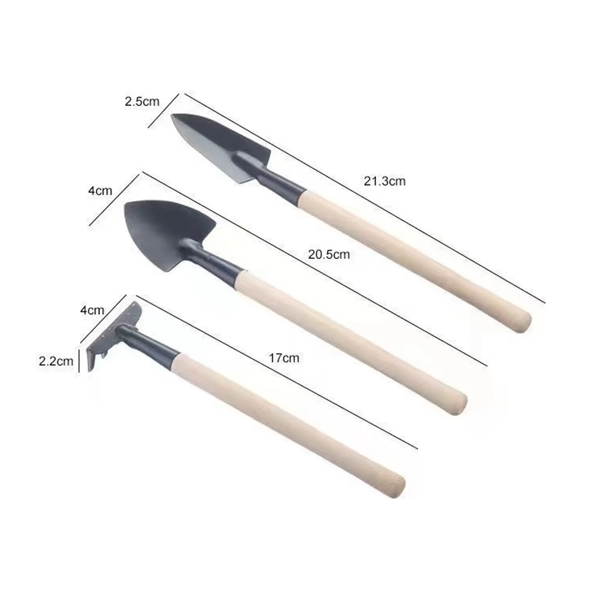 Gartenpflege-Set Mini-Tools – Schaufel, Kelle & Rechen